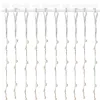 LED Nano svetelný záves - 3x2m, 200LED, 8 funkcií, ovládač, USB, IP44, teplá biela