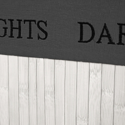 Kôš na bielizeň dvojdielny 105l SPRINGOS bambus biely