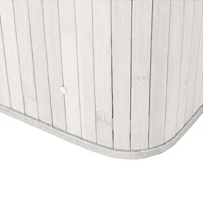 Kôš na bielizeň dvojdielny 105l SPRINGOS bambus biely