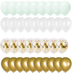 Párty balóniky, mix farieb, sada 50ks SPRINGOS PS0045