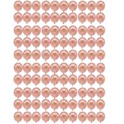 Párty balóniky, ružovo-zlaté, súprava 100ks SPRINGOS PS0047