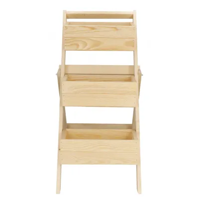 Rebríkový stojan na kvety, prírodný SPRINGOS KWD003