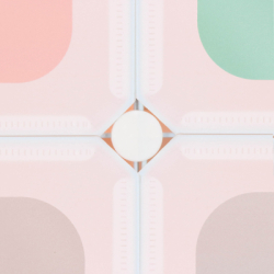 Detská modulárna skriňa s 9 úložnými boxmi, farebná SPRINGOS Ha0215