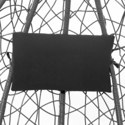 Hojdacie kreslo so stojanom SPRINGOS BEATA šedé bez vankúšov