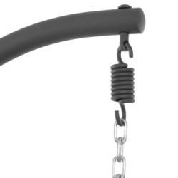 Hojdacie kreslo so stojanom SPRINGOS BEATA šedé bez vankúšov