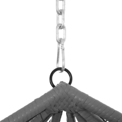 Hojdacie kreslo so stojanom SPRINGOS BEATA šedé bez vankúšov