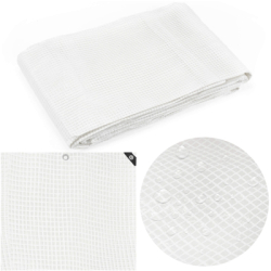 Krycia plachta s okami 4x4 m, 100g PE SPRINGOS GA2181 biela