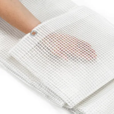 Krycia plachta s okami 3x4 m, 100g PE SPRINGOS GA2179 biela