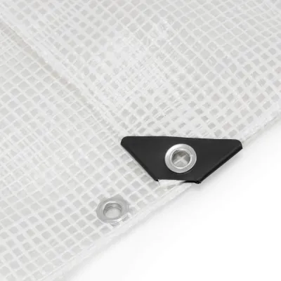 Krycia plachta s okami 3x4 m, 100g PE SPRINGOS GA2179 biela