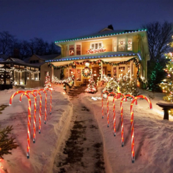 LED svetelné paličky - 72cm sada 18ks, 64 LED, IP44, teplá biela