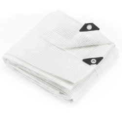 Krycia plachta s okami 3x5 m, 100g PE SPRINGOS GA2180 biela