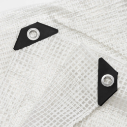 Krycia plachta s okami 3x5 m, 100g PE SPRINGOS GA2180 biela