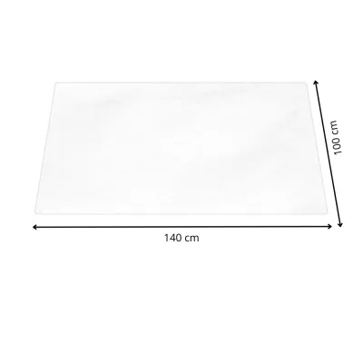 Podložka 140x100 cm pod stoličku / na stôl SPRINGOS FM0038 mliečna