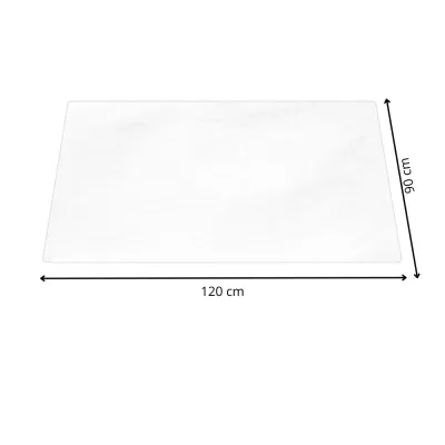 Podložka 120x90 cm pod stoličku / na stôl SPRINGOS FM0039 mliečna