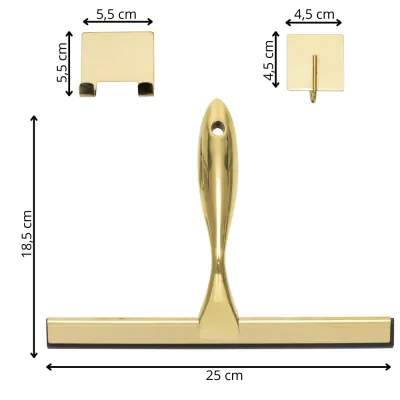 Stierka do kúpeľne SPRINGOS HA1114 zlatá