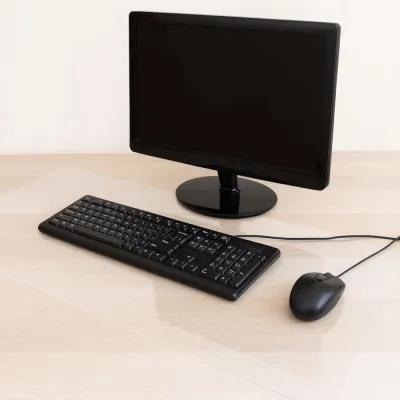 Podložka 125x102 cm extra hrubá pod stoličku / na stôl SPRINGOS FM0036 priehľadná