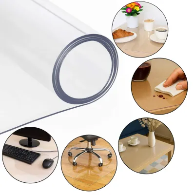 Podložka 125x102 cm extra hrubá pod stoličku / na stôl SPRINGOS FM0036 priehľadná