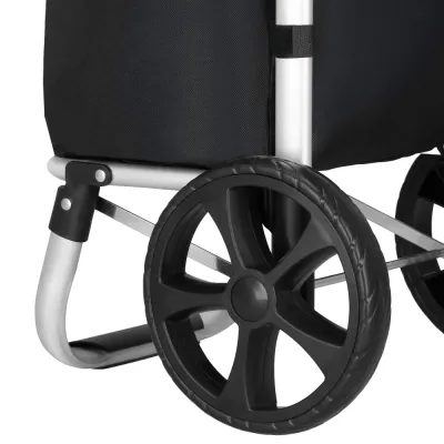 Nákupná taška na kolieskach 42L SPRINGOS ROLANDA čierna