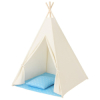Teepee stan pre deti SPRINGOS Bielo-modrý s bodkami