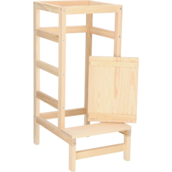 Detská učiaca veža DECHLAND LEARNING 4 prírodná