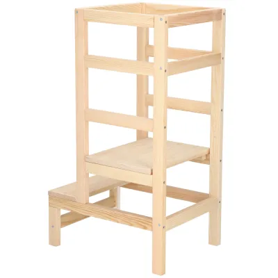 Detská učiaca veža DECHLAND LEARNING 4 prírodná