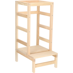 Detská učiaca veža DECHLAND LEARNING 4 prírodná