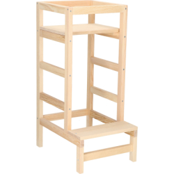 Detská učiaca veža DECHLAND LEARNING 4 prírodná