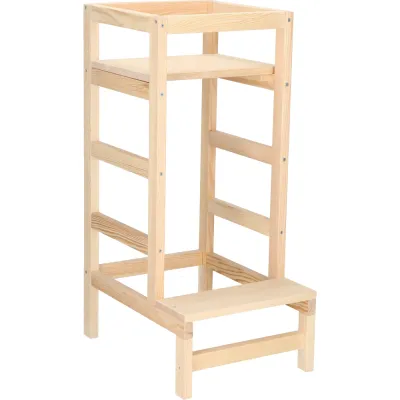 Detská učiaca veža DECHLAND LEARNING 4 prírodná