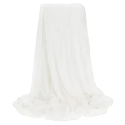 Dvojvrstvová deka 160x200 cm SPRINGOS HA7267 biela