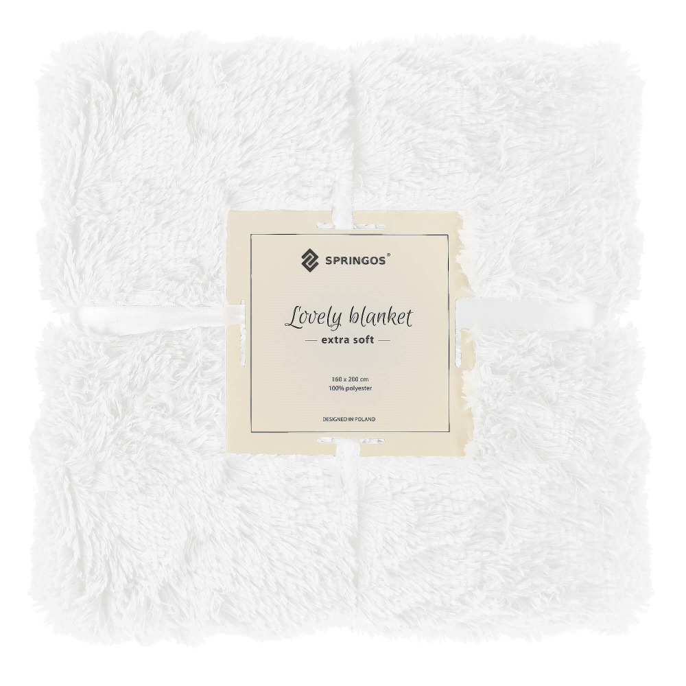 Dvojvrstvová deka 160x200 cm SPRINGOS HA7267 biela
