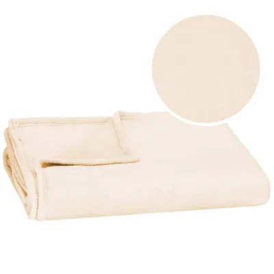 Plyšová deka 200x220 cm SPRINGOS HA7301 krémová