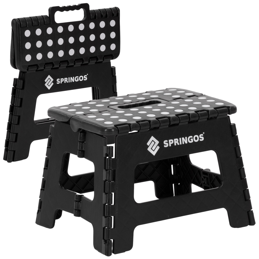 Skladacia stolička SPRINGOS HA7567 čierna