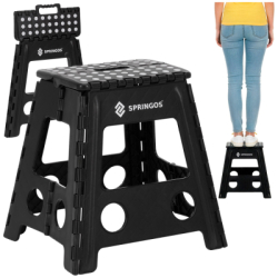 Skladacia stolička SPRINGOS HA7568 čierna