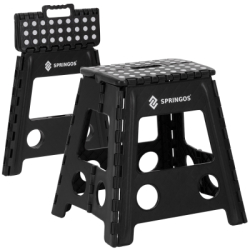 Skladacia stolička SPRINGOS HA7568 čierna