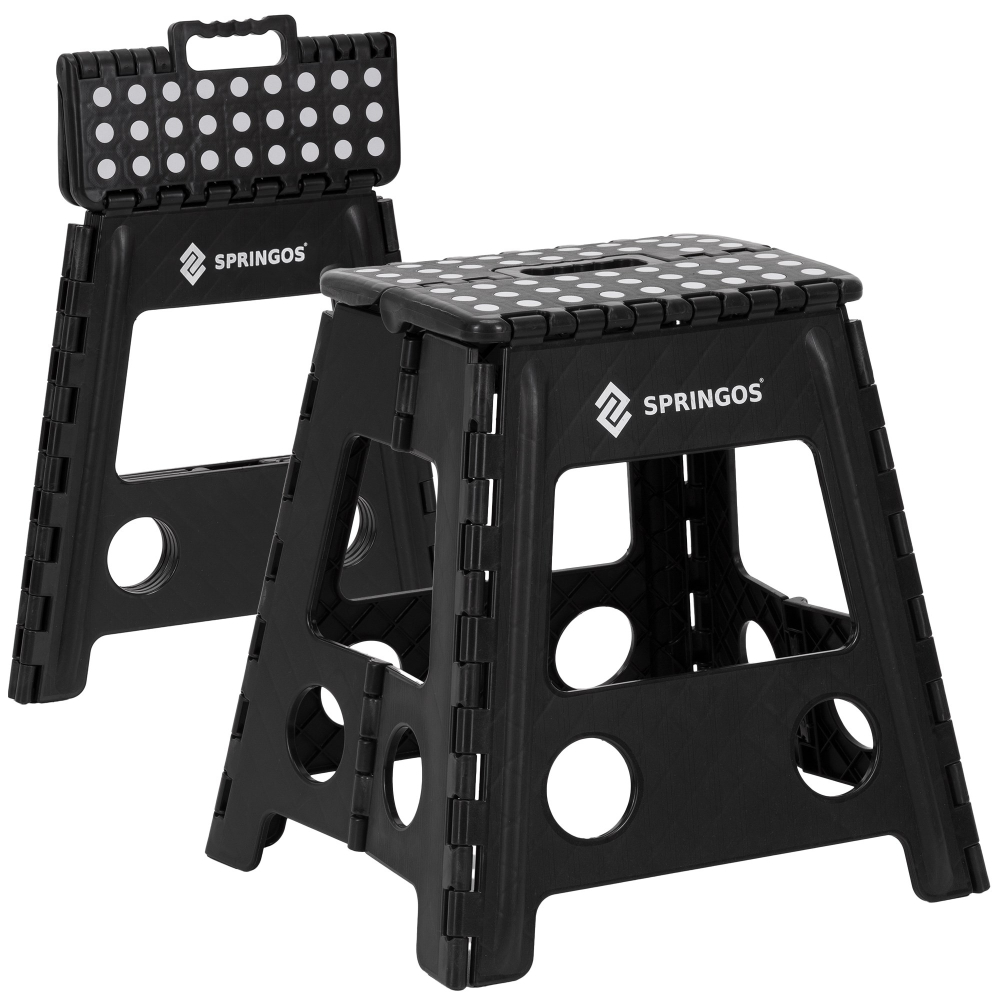 Skladacia stolička SPRINGOS HA7568 čierna