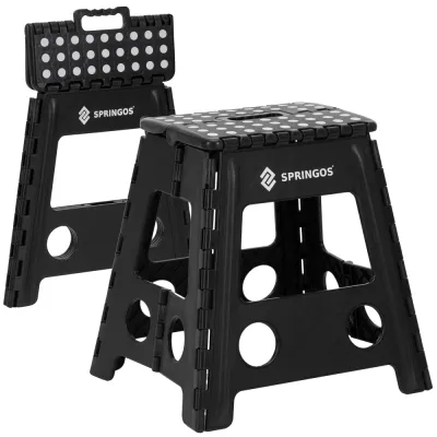 Skladacia stolička SPRINGOS HA7568 čierna