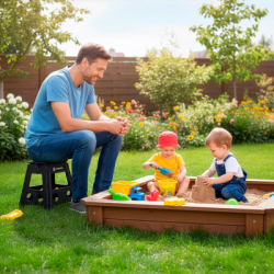 Skladacia stolička SPRINGOS HA7568 čierna