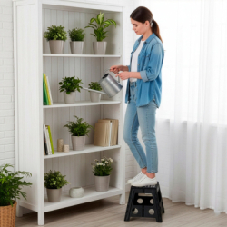 Skladacia stolička SPRINGOS HA7568 čierna