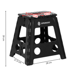 Skladacia stolička SPRINGOS HA7568 čierna