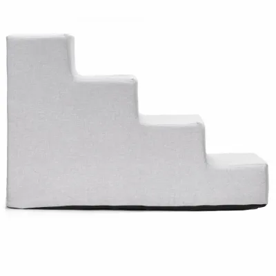 Schodíky pre psa 60x30x40 cm SPRINGOS PA0339 svetlo šedé