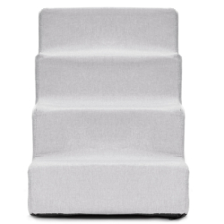 Schodíky pre psa 60x30x40 cm SPRINGOS PA0339 svetlo šedé