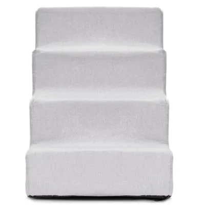 Schodíky pre psa 60x30x40 cm SPRINGOS PA0339 svetlo šedé