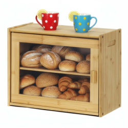 Drevený chlebník SPRINGOS KI0158 prírodný