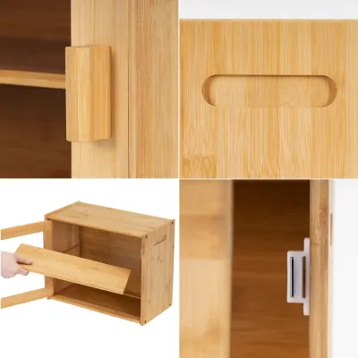 Drevený chlebník SPRINGOS KI0158 prírodný