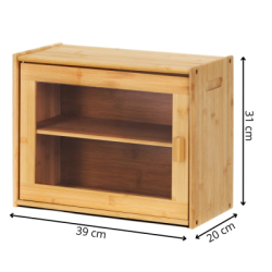 Drevený chlebník SPRINGOS KI0158 prírodný