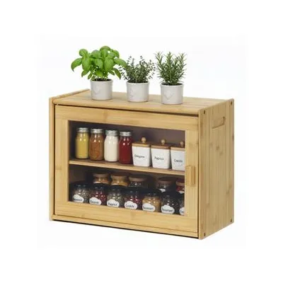 Drevený chlebník SPRINGOS KI0158 prírodný