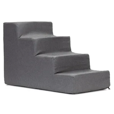 Schodíky pre psa 60x30x40 cm SPRINGOS PA0337 tmavo šedé