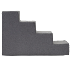 Schodíky pre psa 60x30x40 cm SPRINGOS PA0337 tmavo šedé