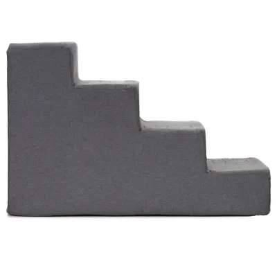 Schodíky pre psa 60x30x40 cm SPRINGOS PA0337 tmavo šedé