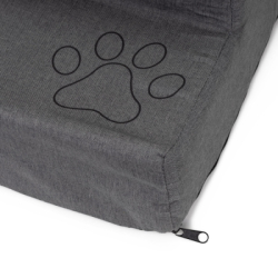 Schodíky pre psa 60x30x40 cm SPRINGOS PA0337 tmavo šedé